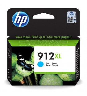 CARTUCHO DE TINTA CIAN HP Nº912XL - 825 PÁGINAS - COMPATIBLE SEGÚN ESPECIFICACIONES