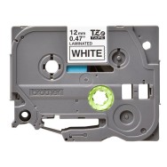 CINTA LAMINADA BROTHER TZE231 - TEXTO NEGRO SOBRE FONDO BLANCO - ANCHO 12MM - LONGITUD 8M - COMPATIBLE SEGÚN ESPECIFICACIONES