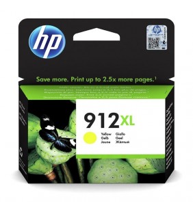 CARTUCHO DE TINTA AMARILLO HP Nº912XL - 825 PÁGINAS - COMPATIBLE SEGÚN ESPECIFICACIONES