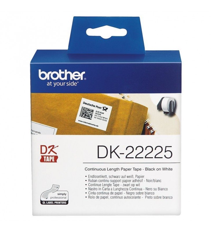 CINTA CONTINUA DE PAPEL TÉRMICO BROTHER DK22225 - ANCHURA 38MM - BOBINA 30.48M