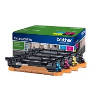 MULTIPACK 4 CARTUCHOS BROTHER TN-243CMYK - NEGRO - CIAN - MAGENTA - AMARILLO - COMPATIBLE SEGÚN ESPECIFICACIONES