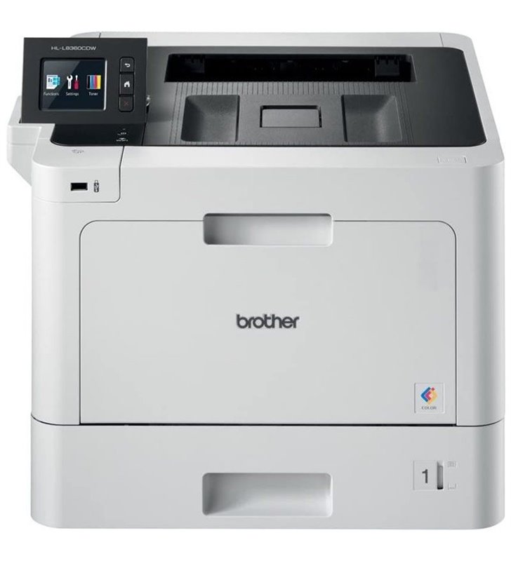 IMPRESORA BROTHER WIFI LÁSER COLOR HL-L8360CDW - 31/31PPM - DUPLEX - BANDEJA 250 HOJAS - NFC - LAN - USB 2.0 - TONER TN426 BK/C/