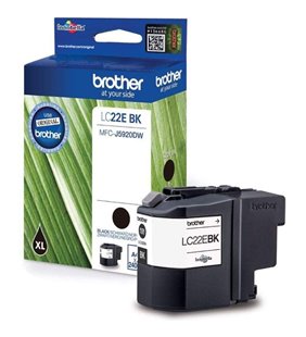 Cartucho de Tinta Original Brother LC-22EBK XL Alta Capacidad/ Negro