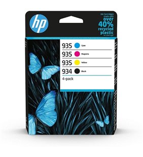 Cartucho de Tinta Original HP nº934 + nº935 Multipack/ Cian/ Magenta/ Amarillo/ Negro