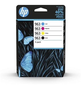 Cartucho de Tinta Original HP nº963 Multipack/ Cian/ Magenta/ Amarillo/ Negro