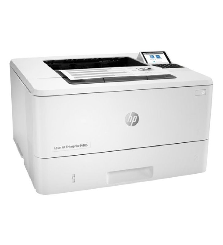 Impresora Láser Monocromo HP Láserjet Enterprise M406DN Dúplex/ Blanca