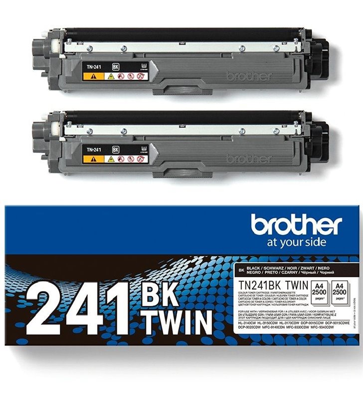 Tóner Original Brother TN241BKTWIN Multipack/ 2x Negro