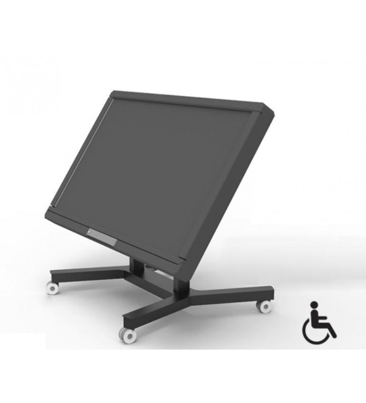 SOPORTE MIMI NEGRO TIPO MESA PANTALLAS INTERACTIVAS 32" - 95" MAX 100KG