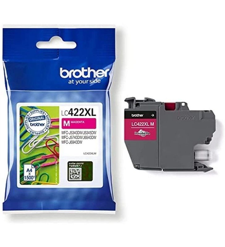 Cartucho de Tinta Original Brother LC-422 XL Alta Capacidad/ Magenta