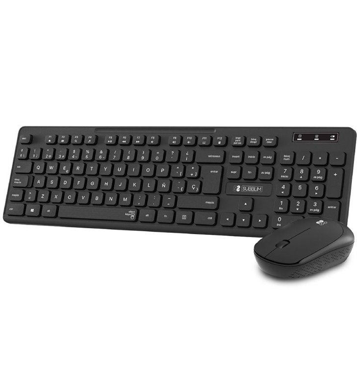 Teclado y Ratón Inalámbrico Subblim Combo Business Slim CSSW10/ Negro