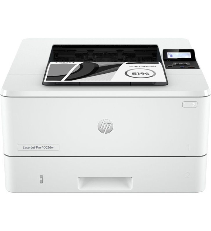 Impresora Láser Monocromo HP Laserjet Pro 4002DW WiFi/ Dúplex/ Blanca