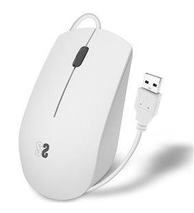 Ratón Subblim Business Silencioso/ Hasta 1200 DPI/ Blanco