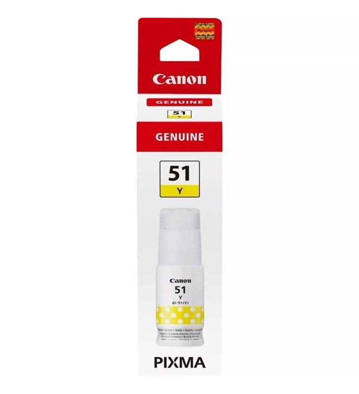 Botella de Tinta Original Canon GI-51/ Amarillo