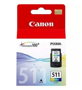 Cartucho de Tinta Original Canon CL-511/ Tricolor