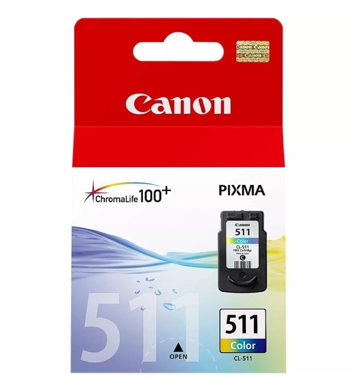 Cartucho de Tinta Original Canon CL-511/ Tricolor