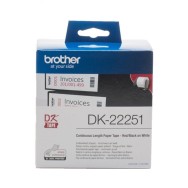 CINTA CONTINUA DE PAPEL TÉRMICO BROTHER DK22251 - ANCHURA 62MM - BOBINA 15.24M
