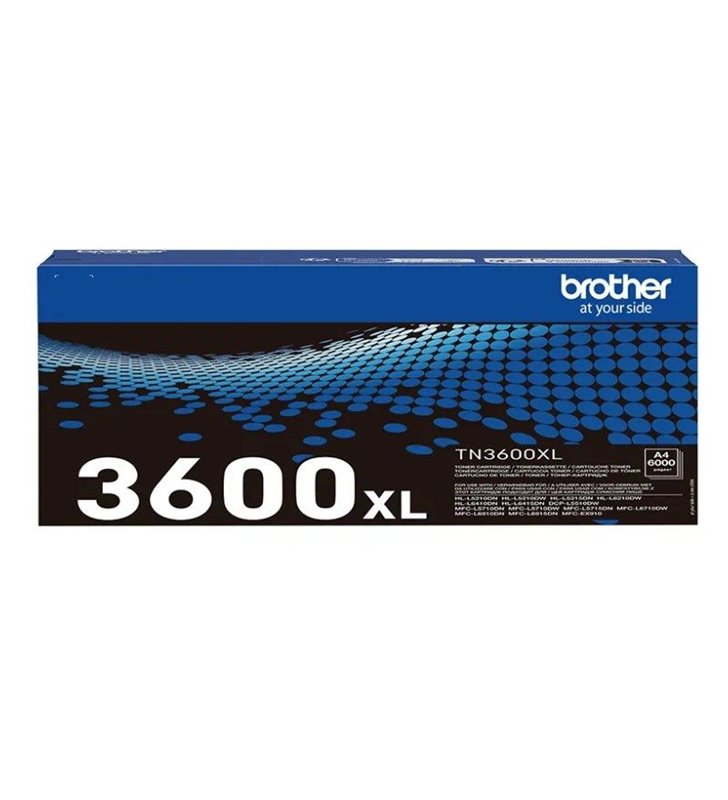 Tóner Original Brother TN3600XL Alta Capacidad/ Negro