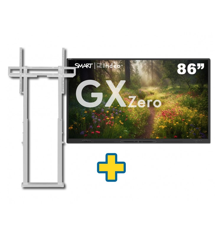 SMART Board GX086-V3 86" + SOPORTE MIP FLEX W BLANCO PANTALLAS INTERACTIVAS hasta 98 MAX 100KG