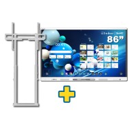 SMART Board MX286-V5 86" + SOPORTE MIP FLEX W BLANCO PANTALLAS INTERACTIVAS hasta 98 MAX 100KG