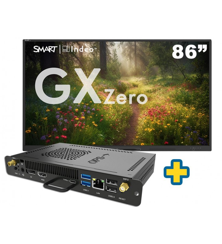 SMART Board GX086-V3 86" + OPS INTEL I5-1335U 8GB RAM 250GB HD WIN11 PRO