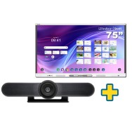 SMART Board MX275-V5 75" + CAMARA LOGITECH MEETUP