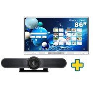 SMART Board MX286-V5 86" + CAMARA LOGITECH MEETUP