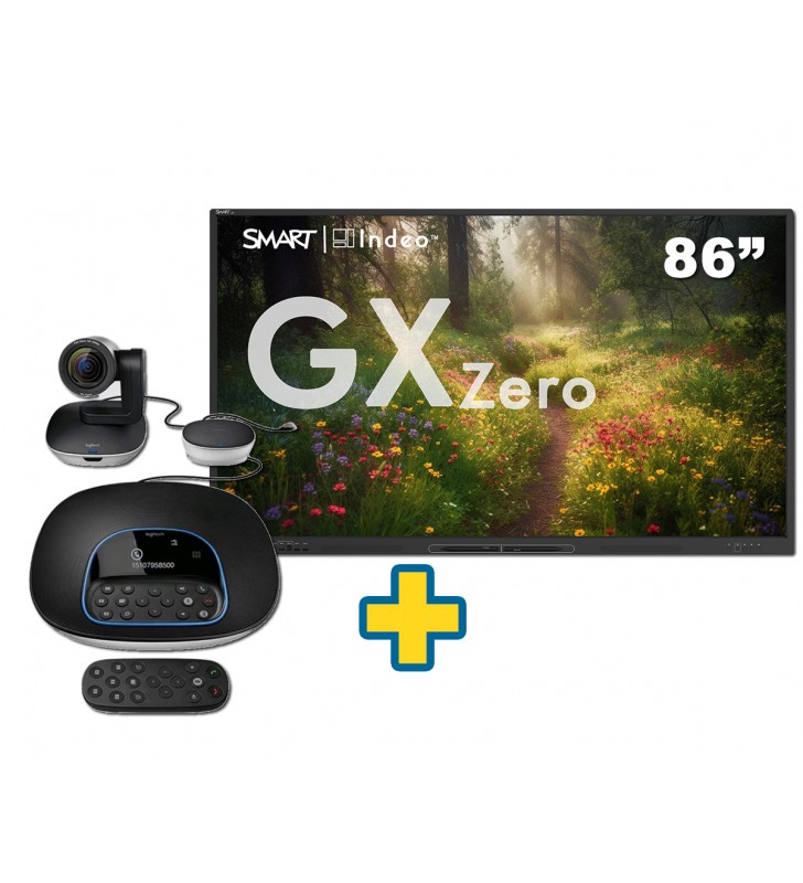 SMART Board V3-V3 ZERO 86" + CAMARA LOGITECH GROUP CON ENFOQUE AUTOMATICO
