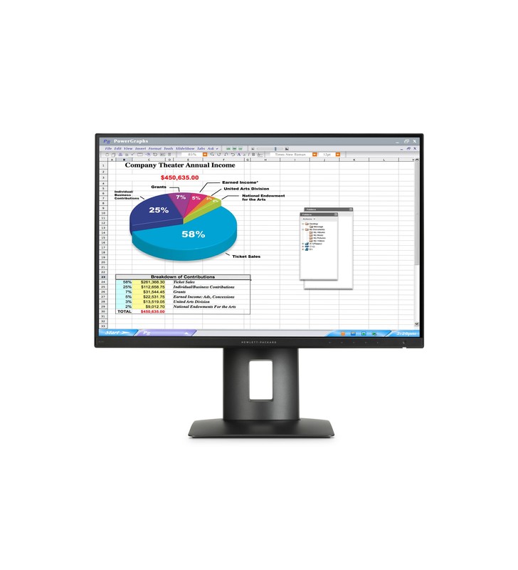 HP EliteDisplay E241i 1920X1080 FULL HD LED IPS 8 MS OCASION