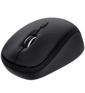 Ratón Mini Inalámbrico Trust Yvi+ Multidispositivo/ Hasta 1600 DPI/ Negro