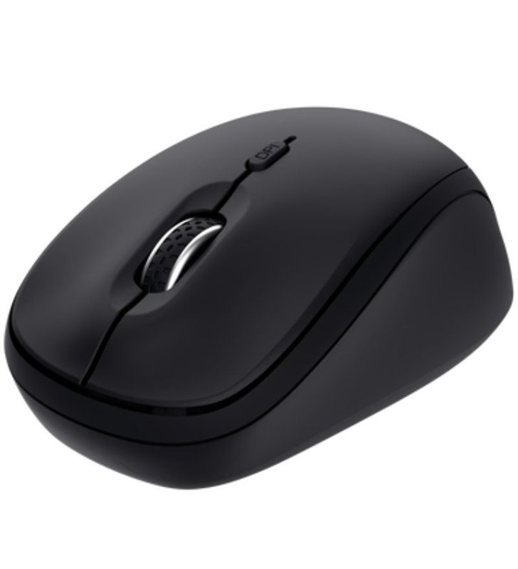 Ratón Mini Inalámbrico Trust Yvi+ Multidispositivo/ Hasta 1600 DPI/ Negro