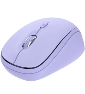 Ratón Mini Inalámbrico Trust Yvi+ Multidispositivo/ Hasta 1600 DPI/ Purpura
