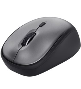 Ratón Mini Inalámbrico Trust Yvi+ Silent/ Hasta 1600 DPI/ Negro