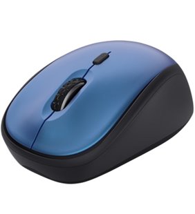 Ratón Mini Inalámbrico Trust Yvi+ Silent/ Hasta 1600 DPI/ Azul