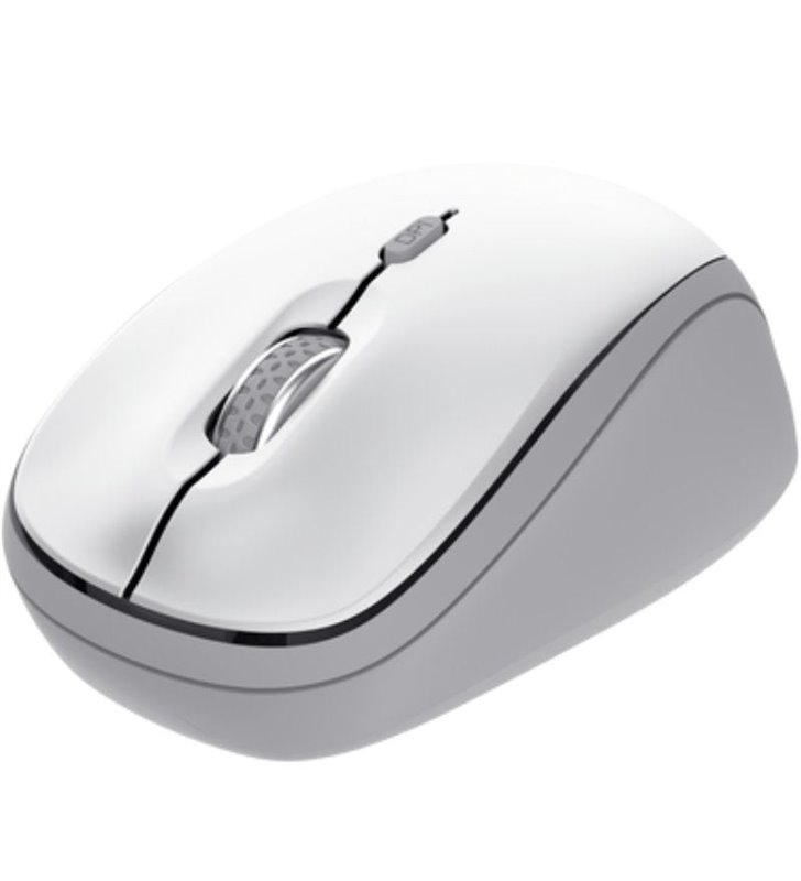 Ratón Mini Inalámbrico Trust Yvi+ Multidispositivo/ Hasta 1600 DPI/ Blanco