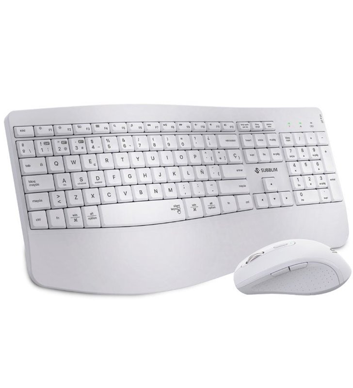 Teclado y Ratón Inalámbrico Subblim Combo Dual Office Prowave/ Blanco