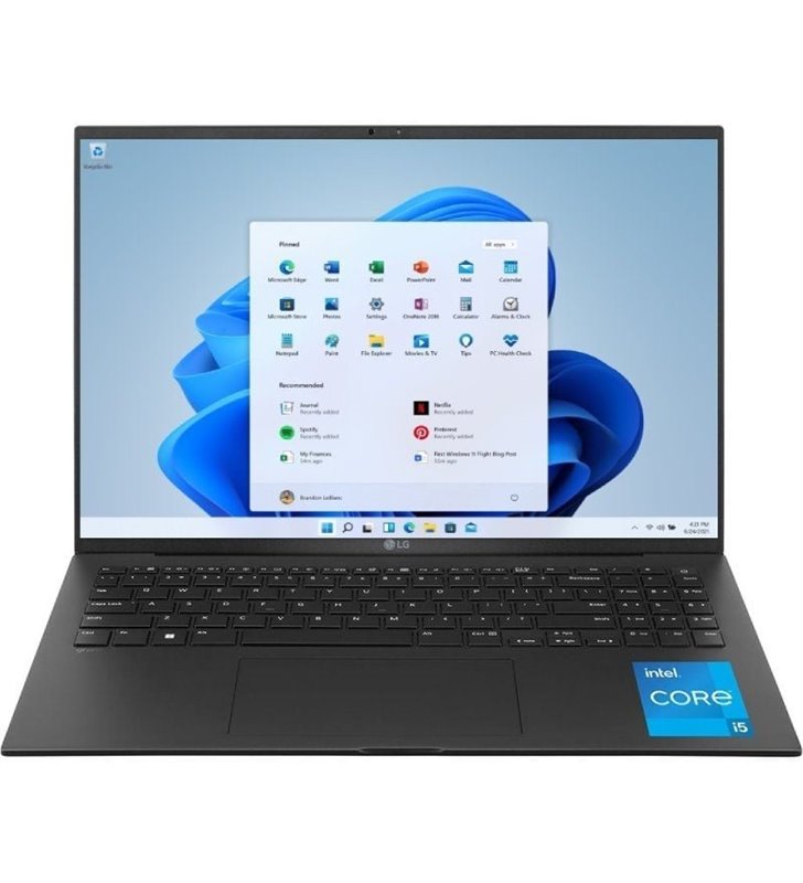 Portátil LG Gram 16Z90RU-G.AA55B Intel Core i5-1334U/ 16GB/ 512GB SSD/ 16'/ Win11