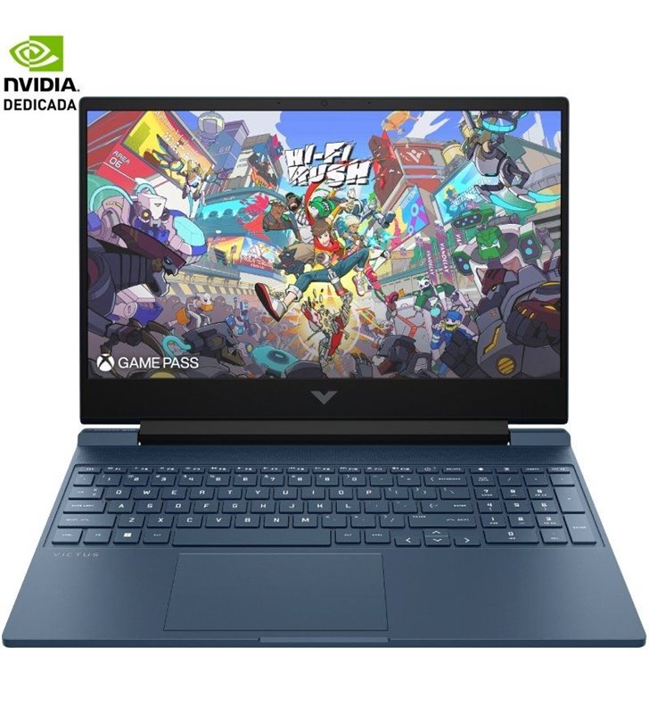 Portátil Gaming HP Victus 15-FA2035NS Intel Core i7-13620H/ 16GB/ 512GB SSD/ GeForce RTX 4050/ 15.6'/ Sin Sistema Operativo