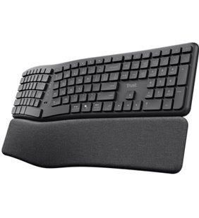Teclado Inalámbrico por Bluetooth Trust Keyra Multidispositivo Ergonómico