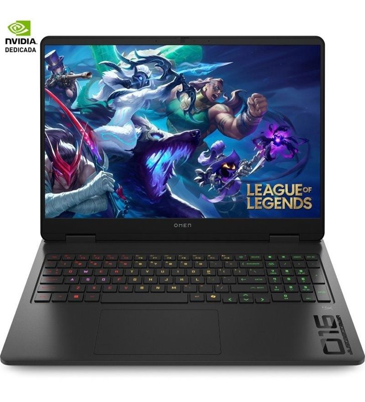 Portátil Gaming HP Omen 16-AM0036NS Intel Core Ultra 7-255H/ 32GB/ 1TB SSD/ GeForce RTX 5060/ 16'/ Sin Sistema Operativo