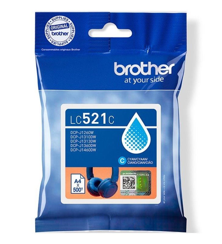 Cartucho de Tinta Original Brother LC521C/ Cian