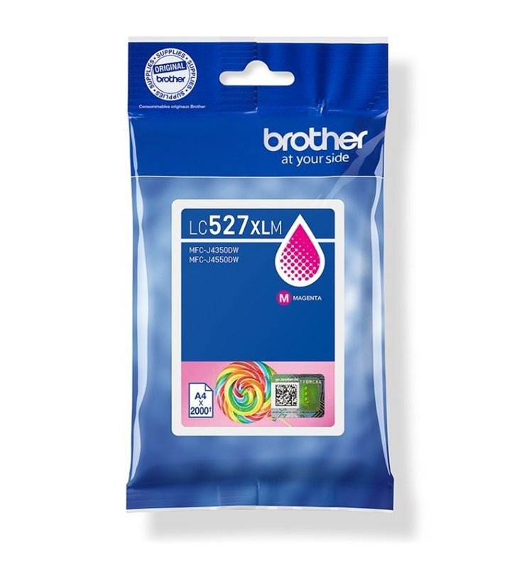 Cartucho de Tinta Original Brother LC527XLM Alta Capacidad/ Magenta