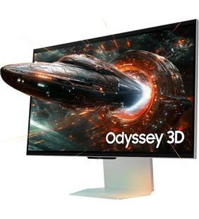 Monitor Gaming Samsung Odyssey 3D G90XF S27FG904XU 27'/ 4K/ 1ms/ 165Hz/ 3D/ Multimedia/ Regulable en altura/ Plata