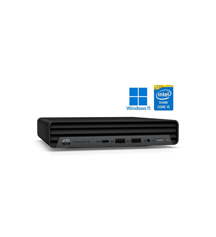 HP PRODESK 600 G6 INTEL CORE i5-10500T DDR4 16GB 480GB SSD WINDOWS 11 EDUCACION 64 BITS COA WIFI Mini Desktop OCASION