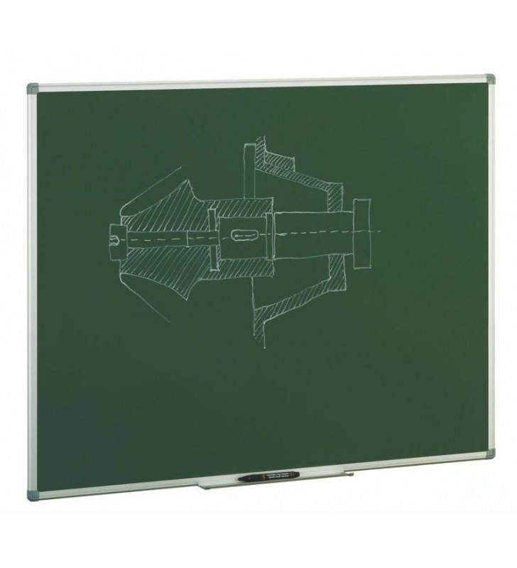 Pizarra lacada verde 70x95. Marco Madera