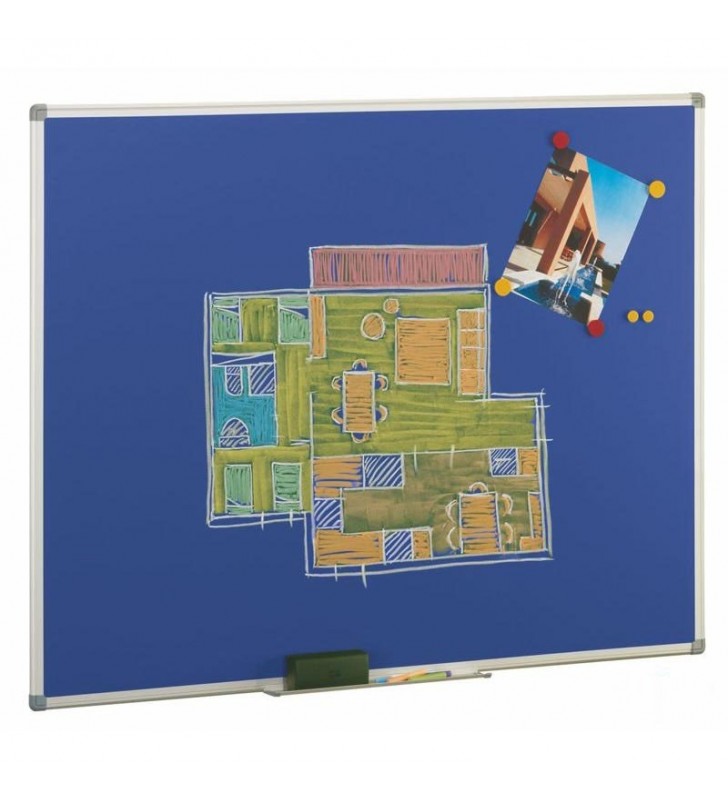 Pizarra acero vitrificado azul 122x150