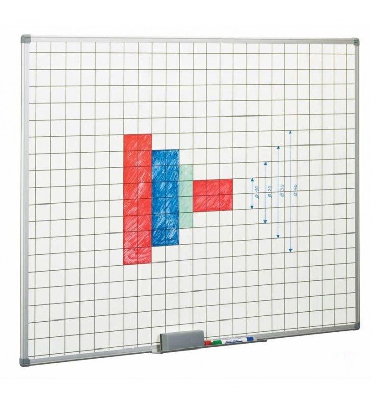 Pizarra estratificada blanca cuadriculada 122x150