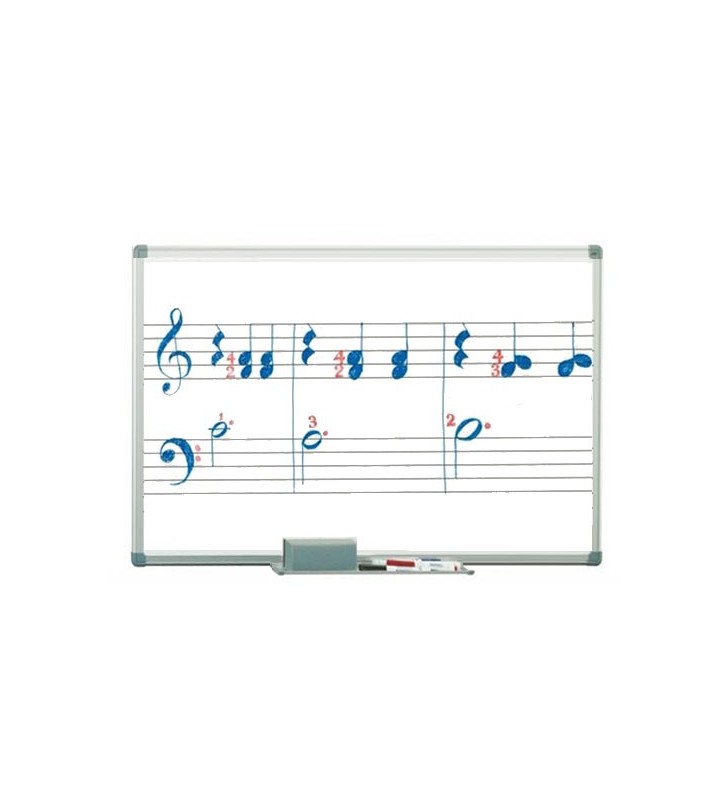 Pizarra estratificada blanca 2 pentagramas 60x90