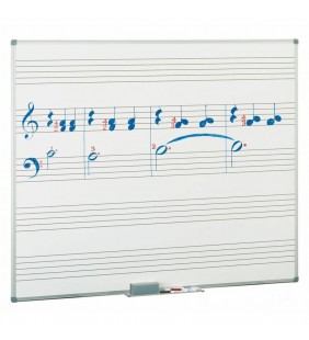 Pizarra estratificada blanca 5 pentagramas 122x100