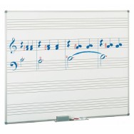 Pizarra estratificada blanca 5 pentagramas 122x200