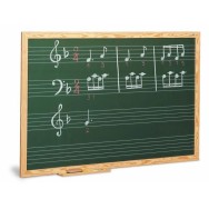 Pizarra estratificada verde 4 pentagramas 100x200